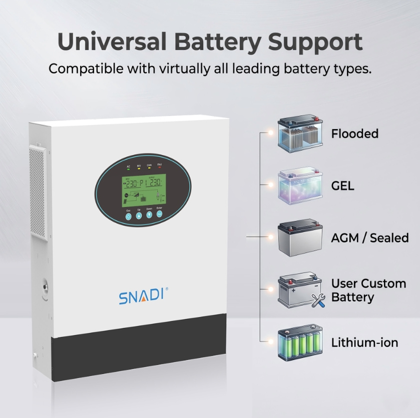 5kW Off Grid Solar Hybrid Inverter 48V Pure Sine Wave