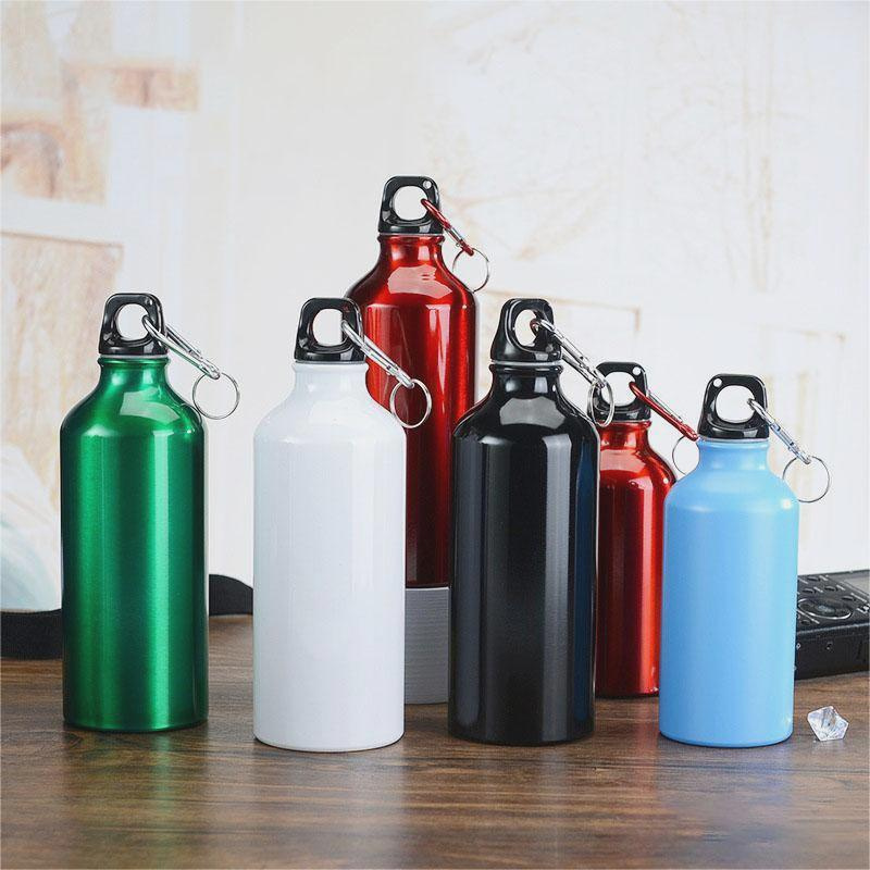 Aluminum Sports Water Bottle with Lift Ring for Cycling and Camping