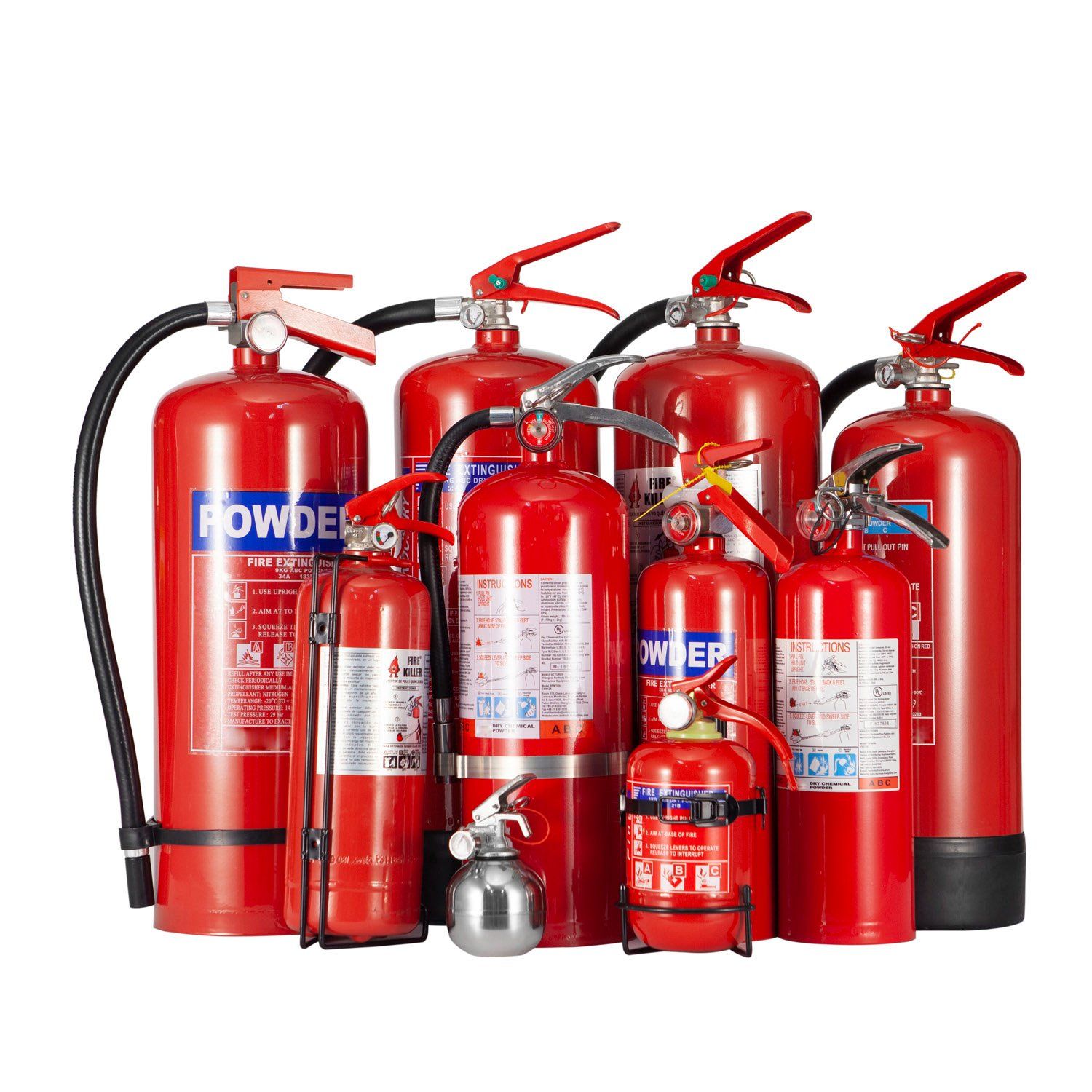 BS EN3 ABC Dry Powder Fire Extinguisher, CE PED Certified