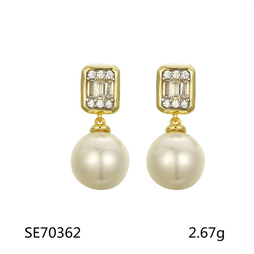 Charming Luxurious Fashionable Pearl Drop Earrings