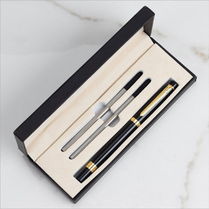 Custom Logo Metal Gel Pen Gift Set with Presentation Box