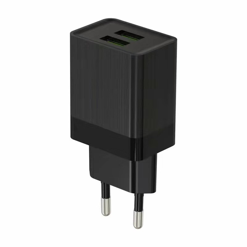 Dual-Port USB-A 10W Fast Wall Charger with OTP Protection