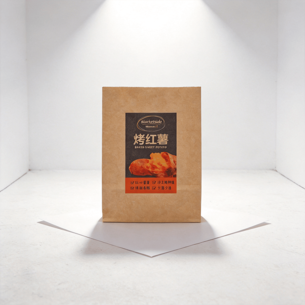 Eco-Friendly Kraft Paper Bags for Food and Grocery, Grease Resistant