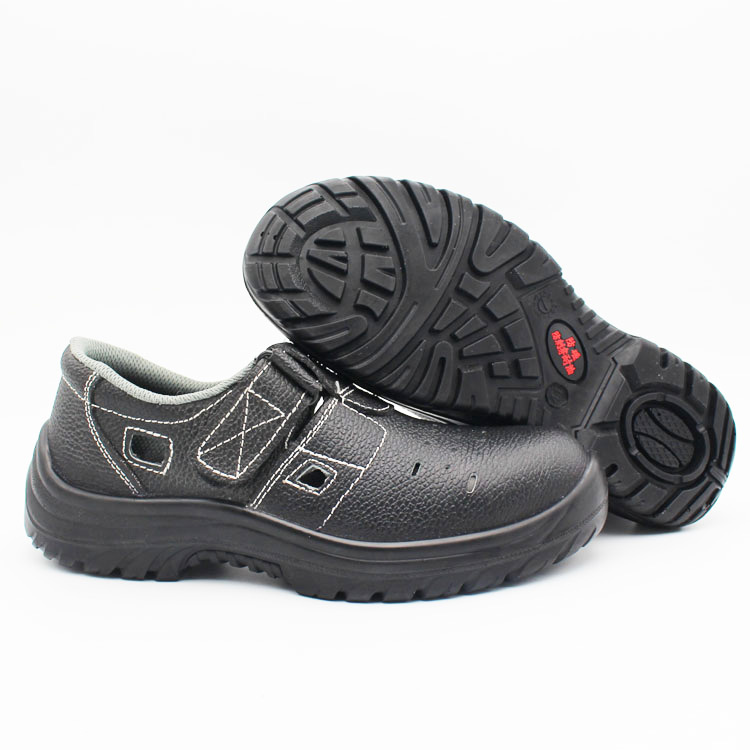 Embossed Cow Leather Safety Shoes with CE Certification