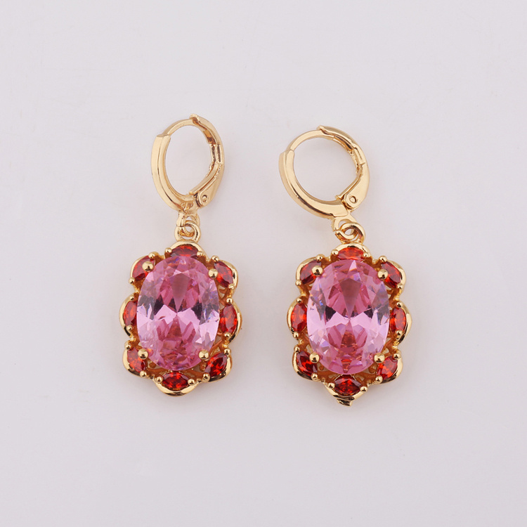 European 18K Gold-Style Long Drop Earrings for Women