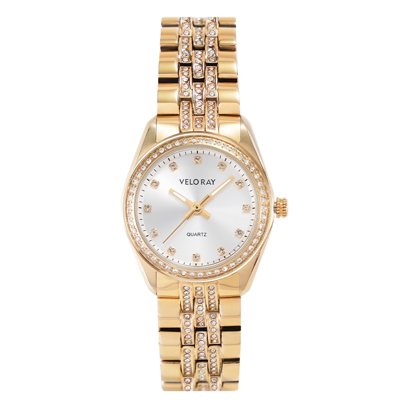 Gold-Tone Quartz Ladies Watch Understated Luxury Design 26x31mm