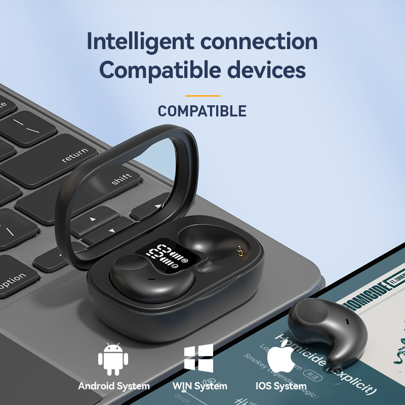 Lightweight Anti-Drop TWS Earbuds Bluetooth 5.3 Open-Ear Design