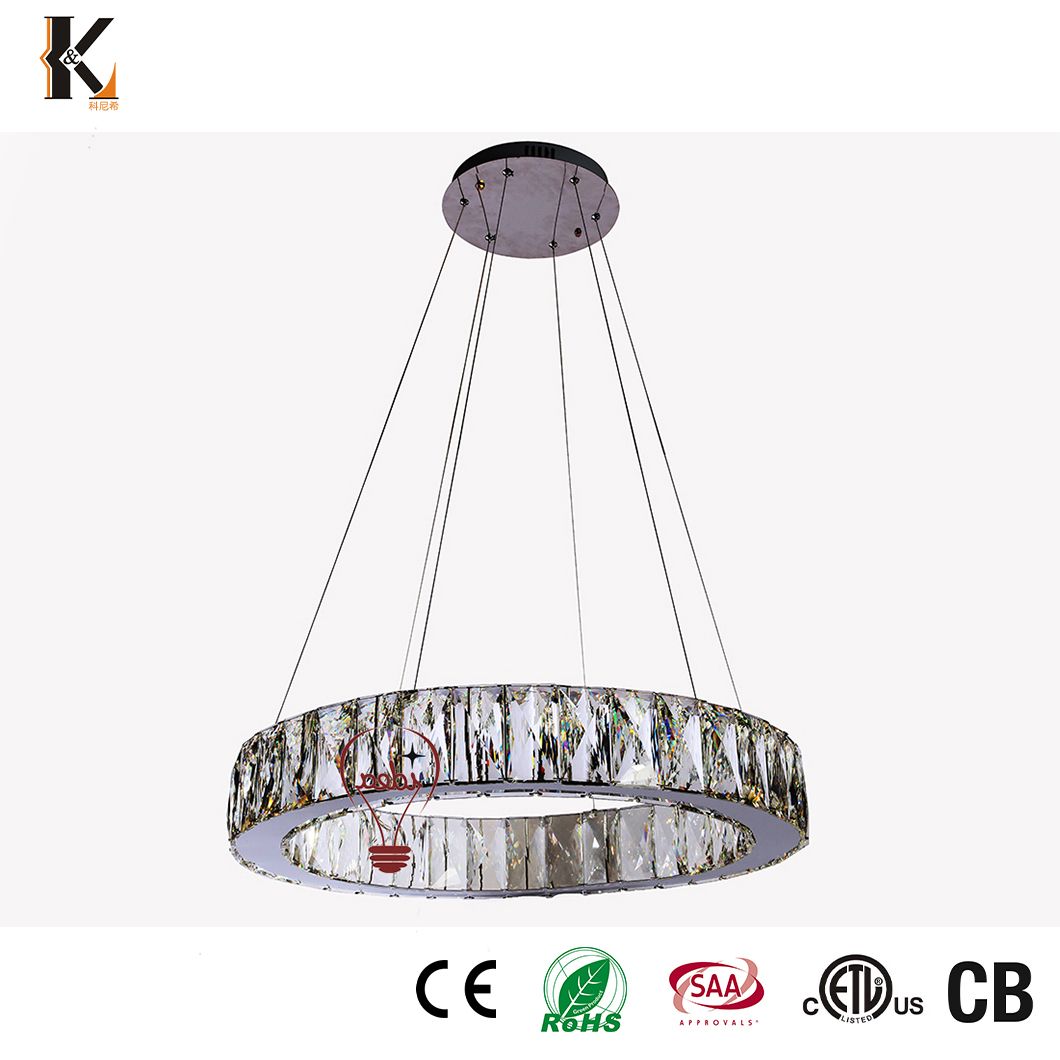 Nordic Luxury Crystal Chandelier for Dining Room and Hotel Projects