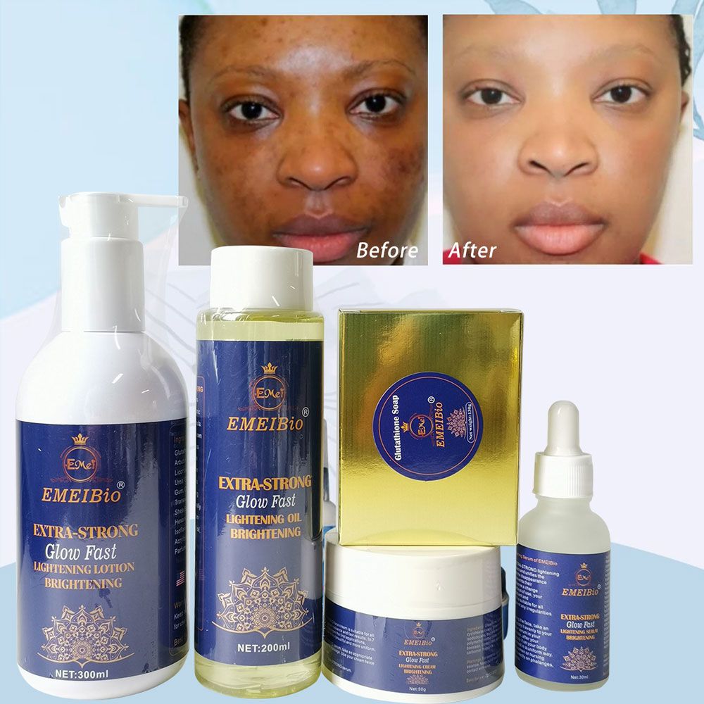 OEM Glutathione Vitamin C Whitening Skin Care Set with Serum and Soap