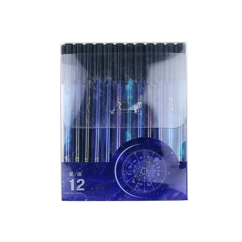 Twelve Constellations 0.5mm Heat Erasable Gel Ink Pen Set