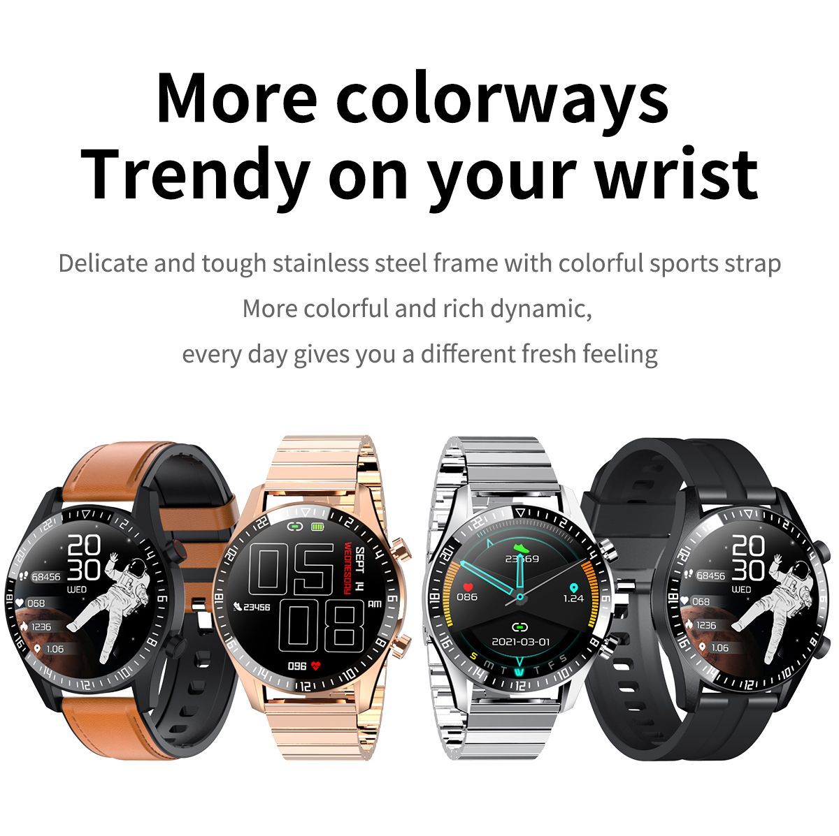Advanced Waterproof Smart Watch with Blood Oxygen Tracking